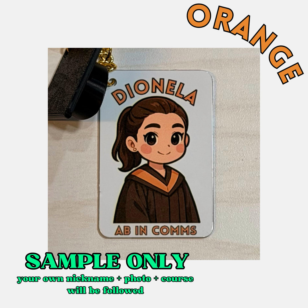 Personalized Chibi Graduation Keychain — No Graduation Photo Needed + Free Toga Cap Charm