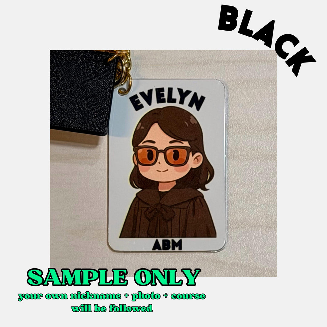 Personalized Chibi Graduation Keychain — No Graduation Photo Needed + Free Toga Cap Charm