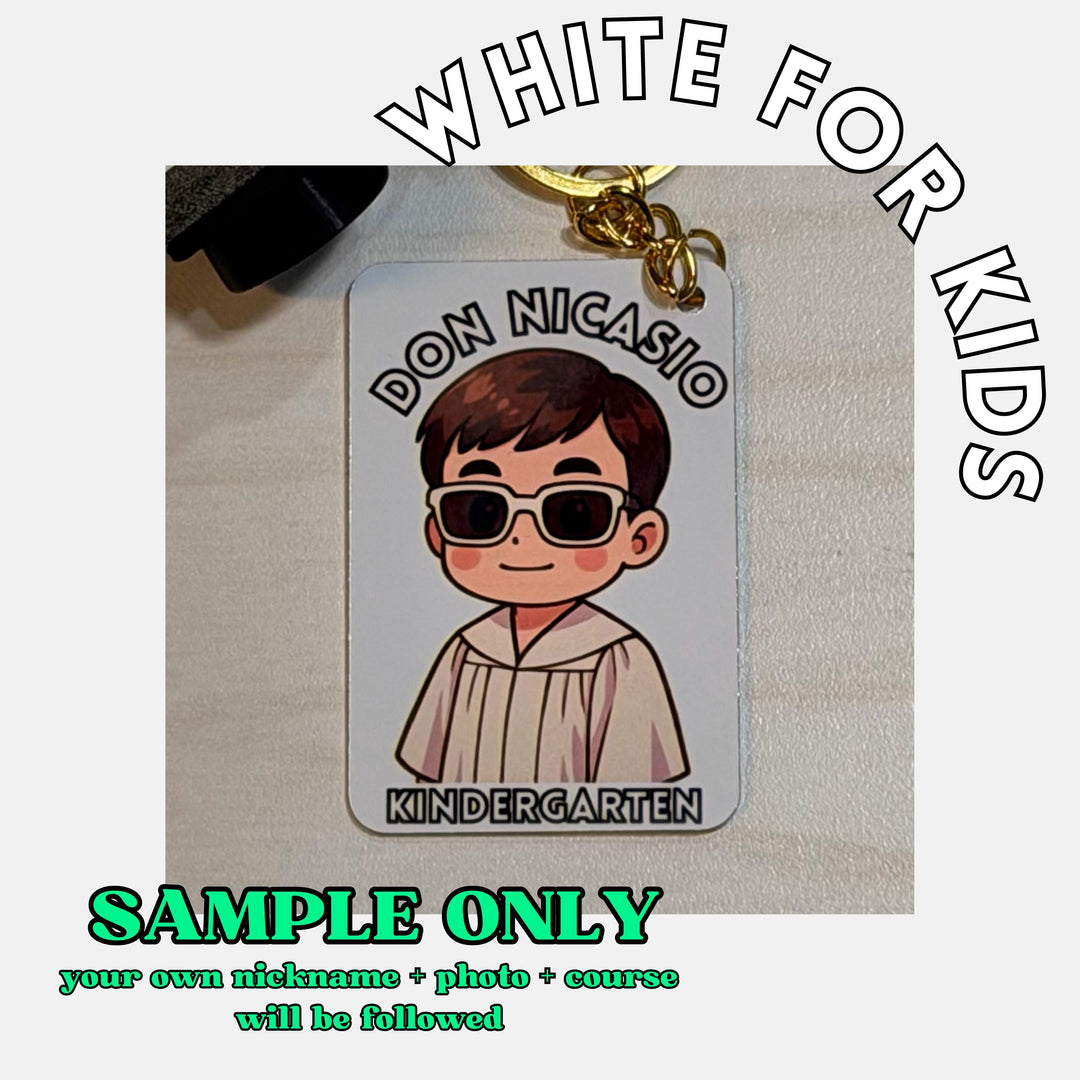 Personalized Chibi Graduation Keychain — No Graduation Photo Needed + Free Toga Cap Charm