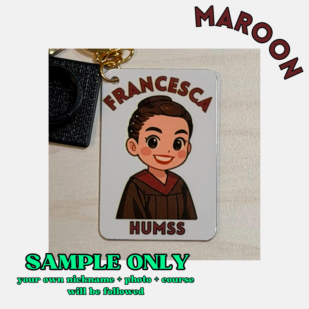 Personalized Chibi Graduation Keychain — No Graduation Photo Needed + Free Toga Cap Charm