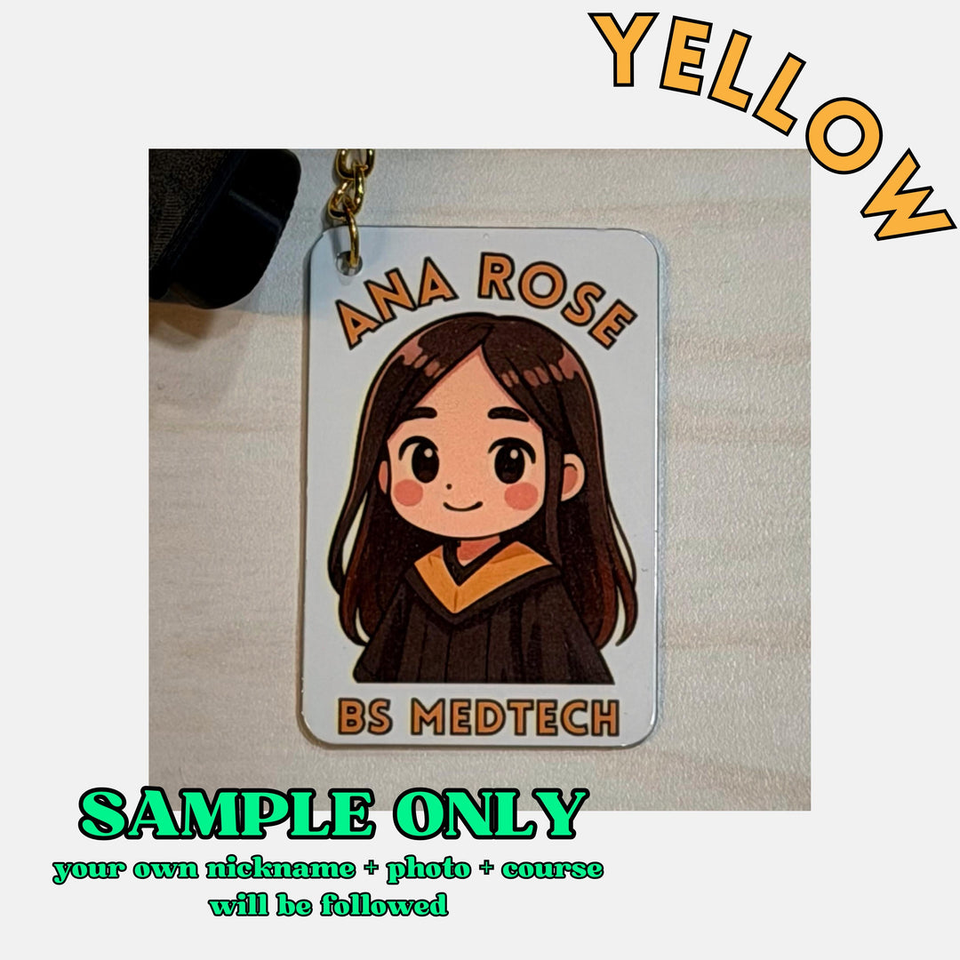 Personalized Chibi Graduation Keychain — No Graduation Photo Needed + Free Toga Cap Charm